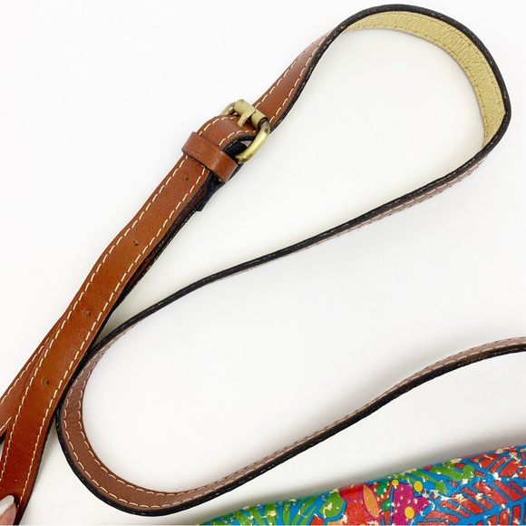Patricia Nash Beaumont Leather Crossbody Bag Tropicana Summer Festival Tropical - Picture 13 of 16